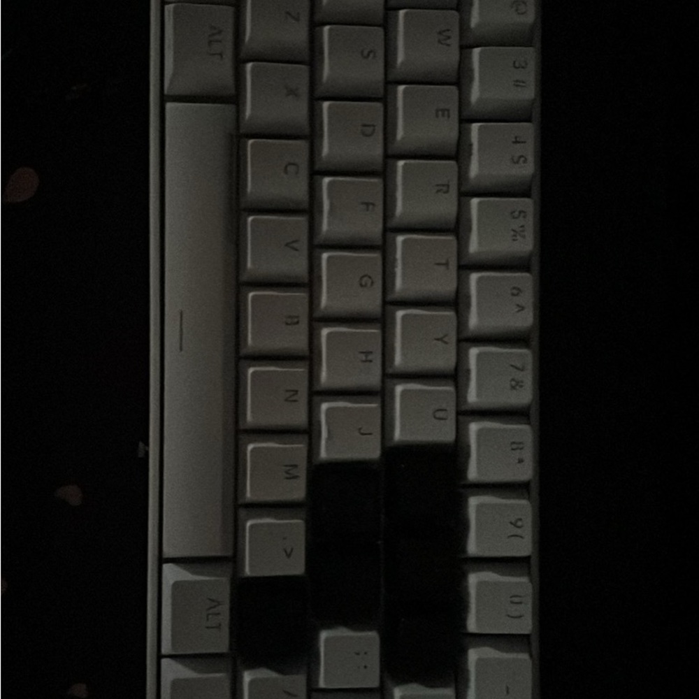 Sleek Black and Gray Wireless Keyboard 60%